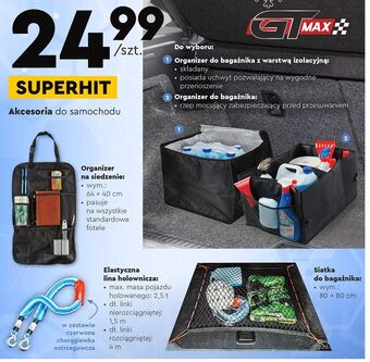 Biedronka Organizer na siedzenie 64 x 40 cm gt max oferta