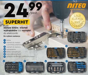 Biedronka Zestaw noży precyzyjnych niteo tools oferta