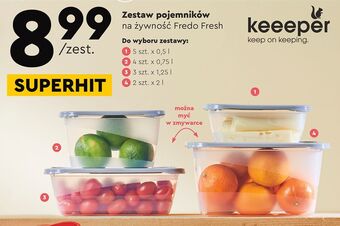 Biedronka Pojemniki fredo fresh 2 l keeeper oferta