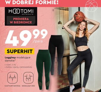 Biedronka Legginsy modelujące damskie s-xl hootomi oferta