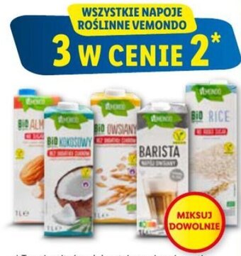 Lidl Vemondo Wszystkie napoje roślinne oferta