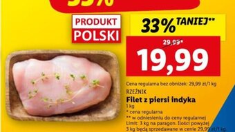 Lidl Filet z piersi indyka 1kg oferta