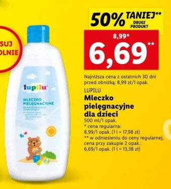 Lidl Lupilu Mleczko pielęgnacyjne dla dzieci 500ml oferta