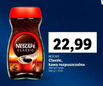 Lidl Nescafé Classic, kawa rozpuszczalna 200g oferta