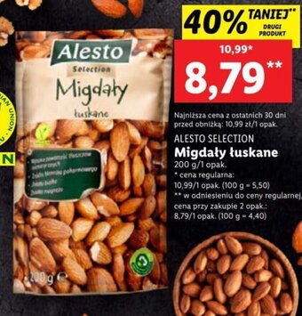 Lidl Alesto Selection Migdały łuskane 200g oferta