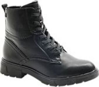 Deichmann Sznurowane czarne botki damskie z zapięciem na zamek oferta