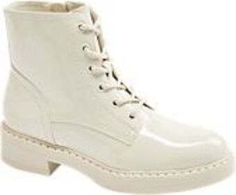 Deichmann Białe lakierowane botki damskie graceland oferta