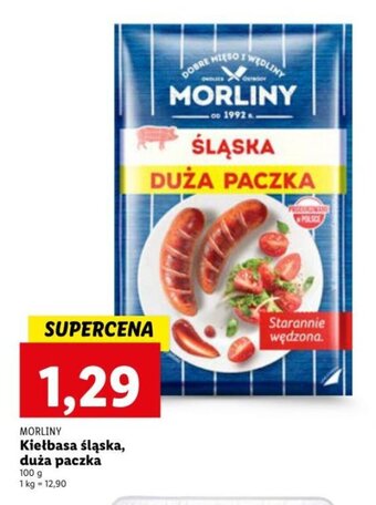 Lidl Morliny Kiełbasa śląska, duża paczka 100g oferta