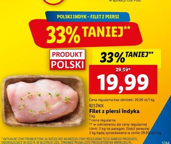 Lidl Filet z piersi indyka rzeźnik codzienna dostawa oferta