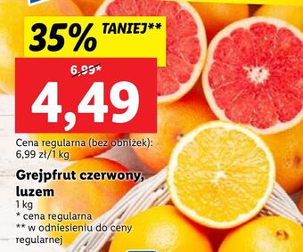 Lidl Grejpfruty czerwone oferta