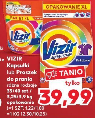 Kaufland Proszek do prania koloru vizir aqua puder oferta