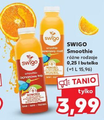 Kaufland Smoothie bananowe trio swigo oferta