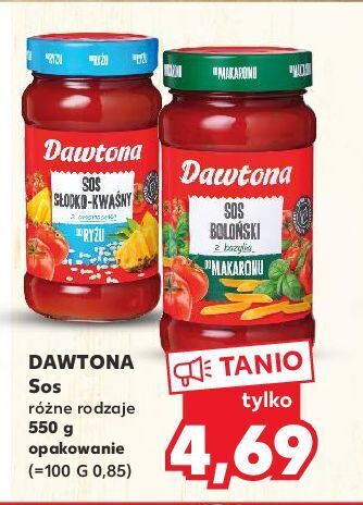 Kaufland Sos boloński z bazylią do makaronu dawtona oferta