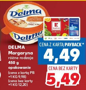 Kaufland Margaryna delma extra o smaku wiejskiego bochenka oferta