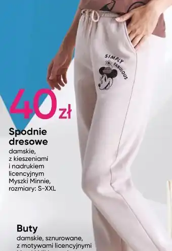 Pepco Spodnie dresowe damskie myszka minnie s-xxl oferta