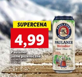 Lidl Piwo paulaner weissbier oferta