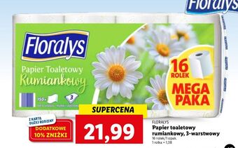Lidl Papier toaletowy rumiankowy floralys oferta