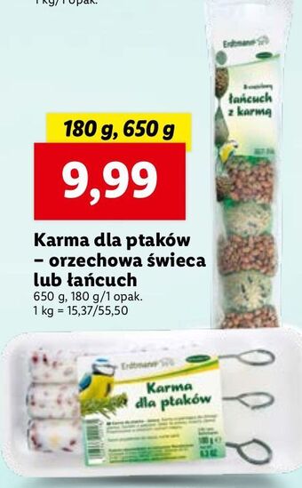 Lidl Karma dla ptaków świeca erdtmann's oferta