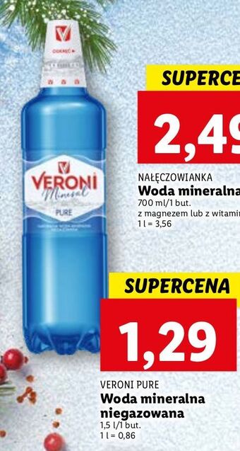 Lidl Woda pure veroni mineral oferta
