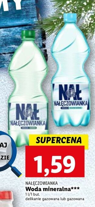 Lidl Woda gazowana nałęczowianka oferta