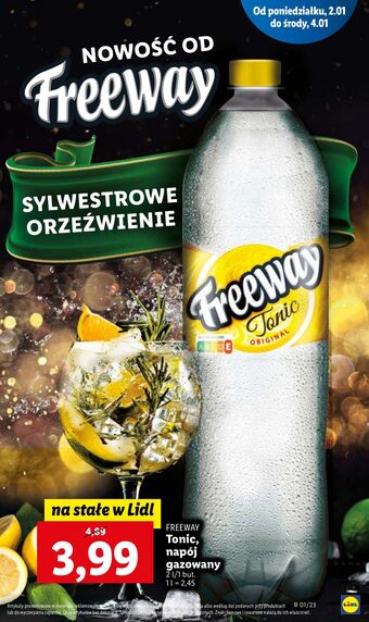 Lidl Tonic freeway oferta