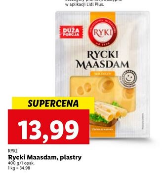 Lidl Ser rycki maasdam ryki oferta