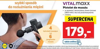 Lidl Pistolet do masażu vitalmaxx oferta