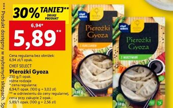 Lidl Pierożki gyoza z warzywami chef select oferta