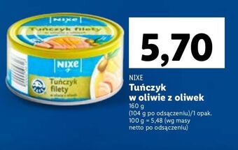 Lidl Tuńczyk w oliwie z oliwek nixe oferta