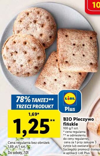 Lidl Pieczywo owsiane fińskie oferta