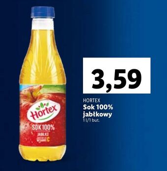 Lidl Sok jabłkowy 100% hortex oferta