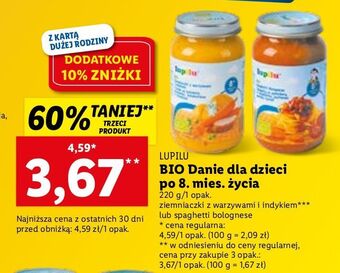 Lidl Ziemniaki z warzywami i indykiem lupilu oferta