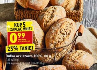 Biedronka Bułka orkiszowa 100% 80g oferta