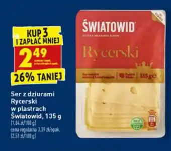 Biedronka Ser z dziurami Rycerski 135g oferta