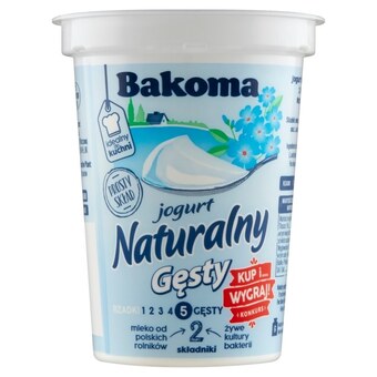 EuroSPAR Bakoma jogurt naturalny gęsty 370 g oferta
