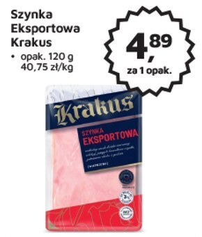 Krakus szynka eksportowa 120 g (6 plastrów)