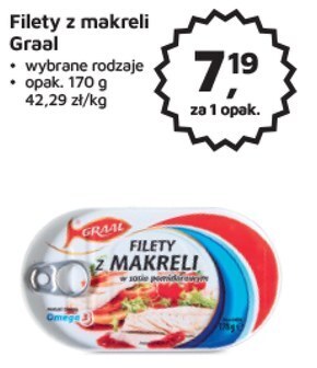 Graal filety z makreli w sosie pomidorowym 170 g