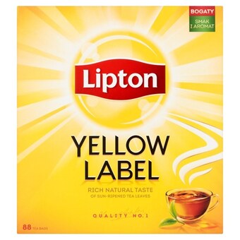 Selgros Lipton yellow label herbata czarna 176 g (88 torebek) oferta