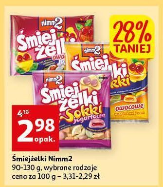 Auchan Żelki owocowe nimm2 śmiejżelki sokki oferta