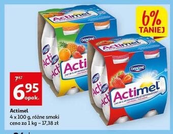 Auchan Jogurt wieloowocowy danone actimel oferta