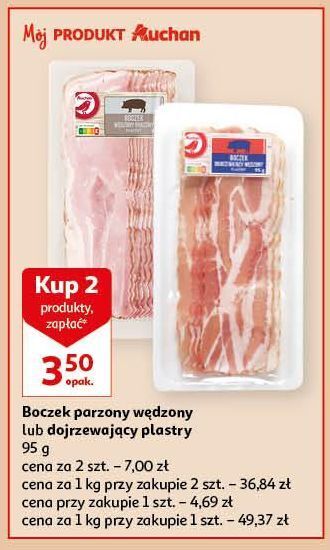 Auchan Boczek parzony auchan różnorodne (logo czerwone) oferta