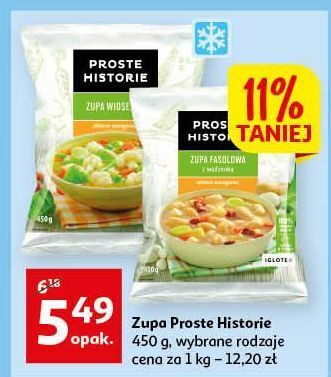 Auchan Zupa wiosenna iglotex proste historie oferta