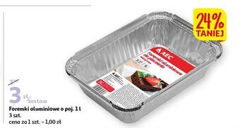 Auchan Foremki aluminiowe 1 l aec oferta