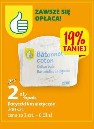 Auchan Patyczki kosmetyczne podniesiony kciuk oferta