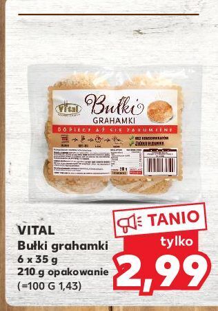 Kaufland Bułki graham vital oferta