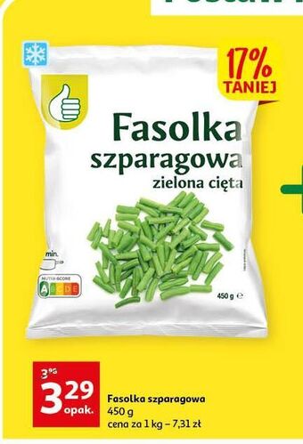 Auchan Fasolka szparagowa zielona cięta podniesiony kciuk oferta