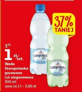 Auchan Woda niegazowana staropolanka 800 oferta