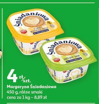 Auchan Margaryna śniadaniowa o smaku wiejskiego masła oferta