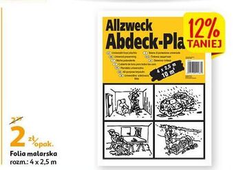 Auchan Folia malarska 4 x 2.5 m oferta