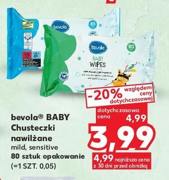 Kaufland Chusteczki nawilżające dla dzieci sensitive bevola baby oferta
